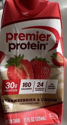 Premier Protein Strawberries & Cream Protein Shake package front