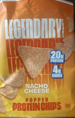 Legendary Foods Nacho Cheese Popped Protein Chips package front