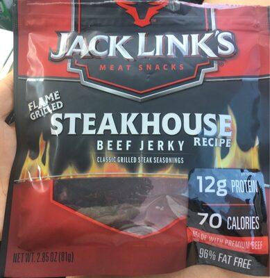 Jack Link's Steakhouse Recipe Beef Jerky package front