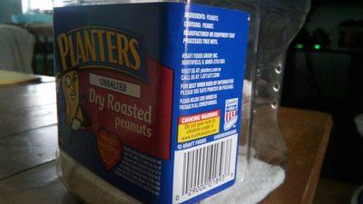 Planters Dry Roasted Unsalted Peanuts package front