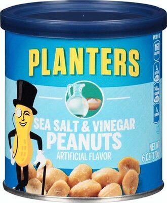 Planters Sea Salt and Vinegar Peanuts package front