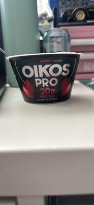 Oikos Pro Cherry Yogurt Cup package front