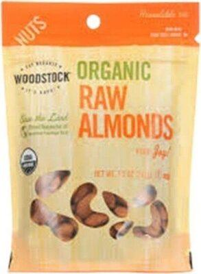 Woodstock Organic Raw Almonds package front