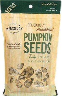 Woodstock Shelled Pumpkin Seeds package front