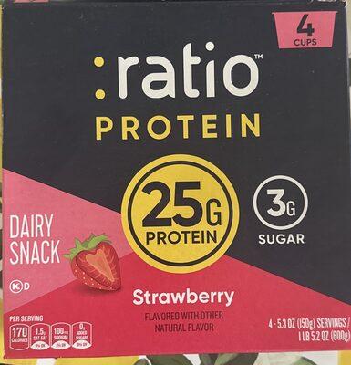 Ratio Strawberry Protein Yogurt package front
