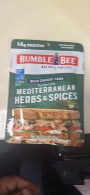 Bumble Bee Mediterranean Herbs Seasoned Tuna Pouch package front