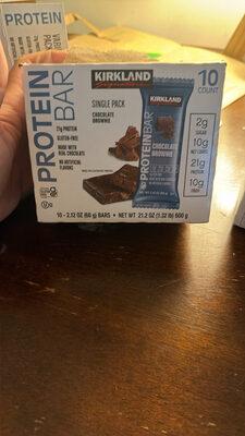 Kirkland Signature Chocolate Brownie Protein Bar package front