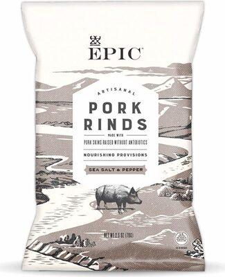 Epic Sea Salt Pork Rinds package front