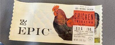 Epic Chicken Sriracha Bar package front