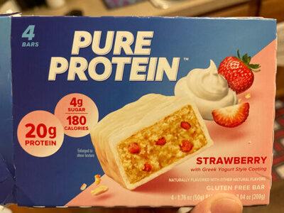 Pure Protein Strawberry Protein Bar package front
