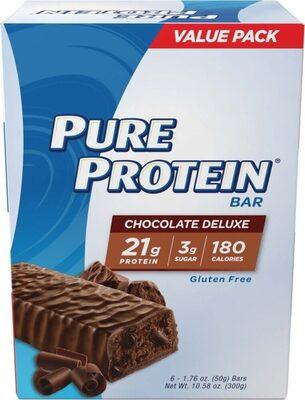 Pure Protein Chocolate Deluxe Protein Bar package front