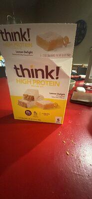 think! Lemon Delight High Protein Bar package front