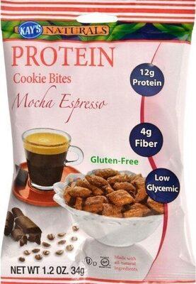Kay's Naturals Mocha Espresso Protein Cookie Bites package front