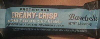 Barebells Creamy Crisp Protein Bar package front