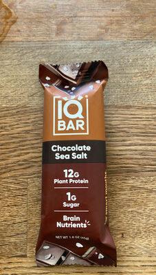 IQBAR Chocolate Sea Salt Protein Bar package front