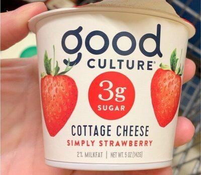Good Culture Simply Strawberry Cottage Cheese package front