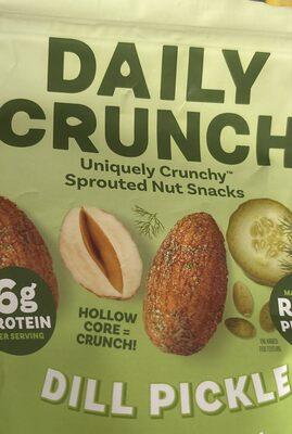 Daily Crunch Dill Pickle Sprouted Almonds + Pepitas package front