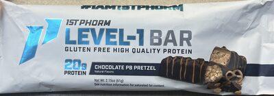 Level-1 Chocolate Peanut Butter Pretzel Bar package front