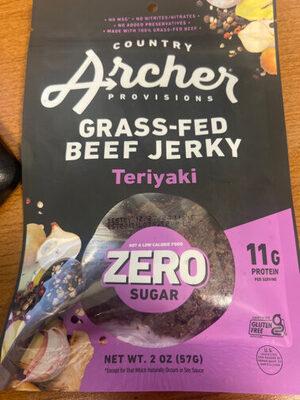 Archer Grass-Fed Teriyaki Beef Jerky package front