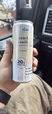 Slate French Vanilla High Protein Milk Shake package front