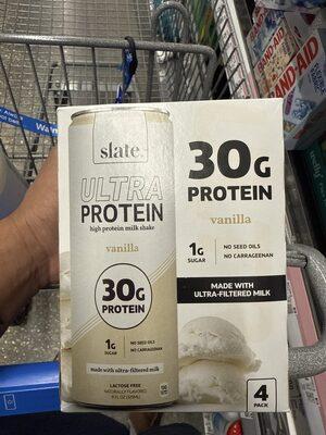 Slate Vanilla Protein Milk Shake package front