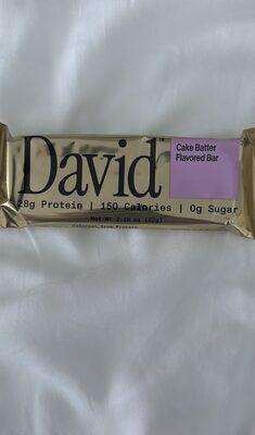 David Cake Batter Protein Bar package front
