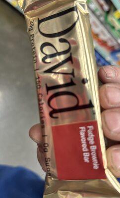 David Fudge Brownie Protein Bar package front