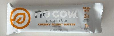 No Cow Chunky Peanut Butter Protein Bar package front