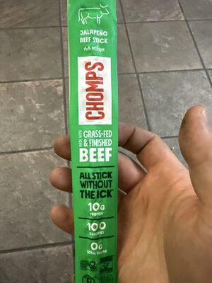 Chomps Jalapeno Beef Stick package front