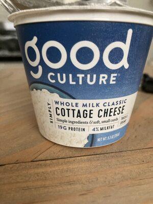 Good Culture Whole Milk Classic Cottage Cheese package front