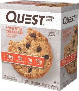 Quest Peanut Butter Chocolate Chip Protein Cookie package front
