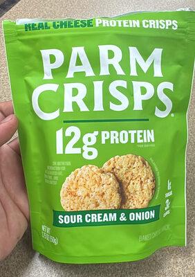 Parm Crisps Sour Cream & Onion Cheese Crisps package front